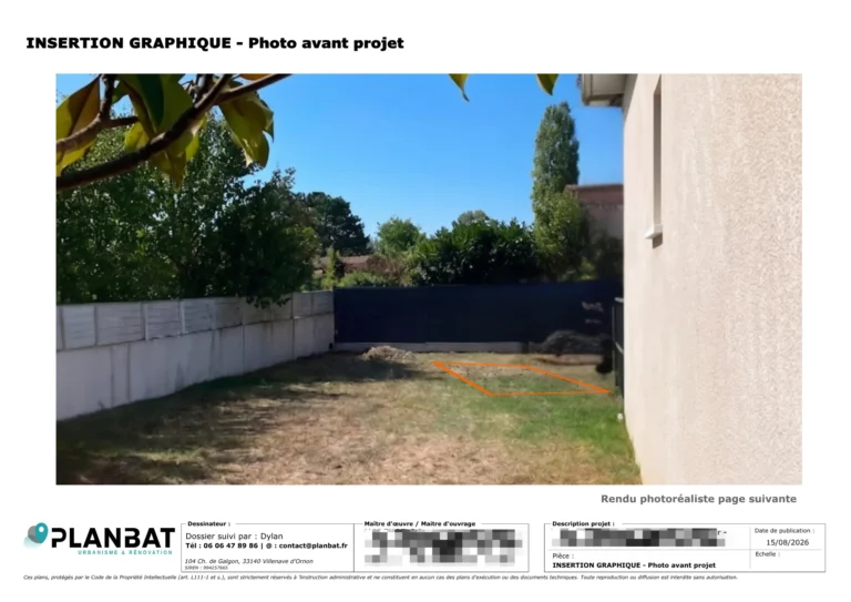 insertion graphique piscine avant