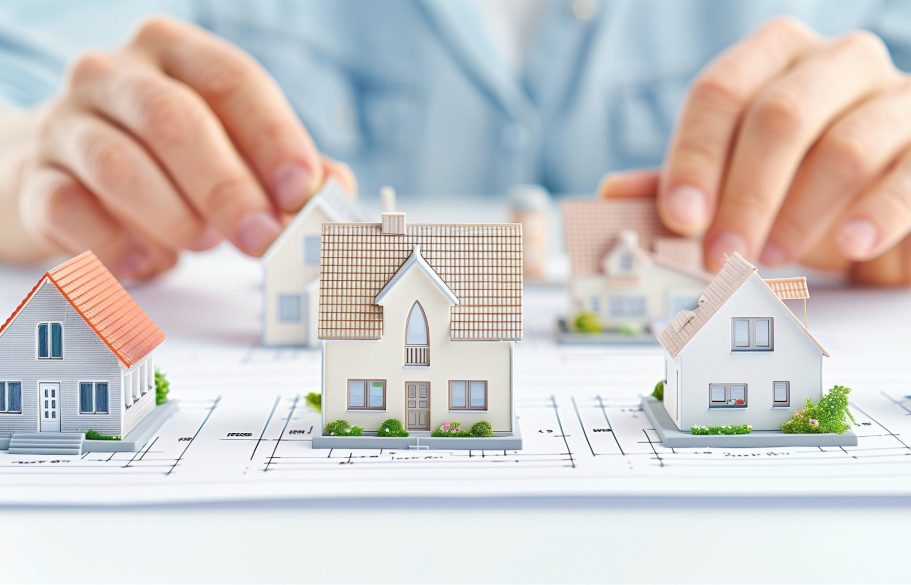 Schéma de division parcellaire pour un terrain constructible Exemple de division foncière nécessitant une autorisation d’urbanisme